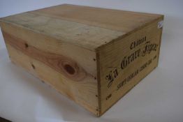 12 BOTTLES OF 1999 CH LA GRAVE FIGEAC, GRAND CRU, ST EMILION IN ORIGINAL WOODEN CASE