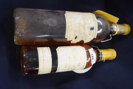 1 bt 1970 Ch d'Yquem t/w 1 half bt 1988 Ch D'Yquem (2)