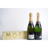 One bottle Moet & Chandon Champagne Brut Imperial, 75cl (with box)