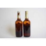 Two bottles Canadian Schenley Selected whiskey, both with significantly reduced levels (2)