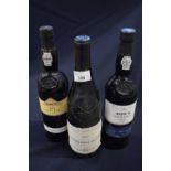 MIXED LOT: 1 BOTTLE Of DOWS 10 PORT, 1 BOTTLE OF RENOWN PORT AND ONE BOTTLE OF CHATEAUNEUF DU PAPE