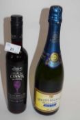 MIXED LOT: 1 BOTTLE OF NV HEIDSIECK CHAMPAGNE AND 1 BOTTLE OF CREME DE CASSIS (2)