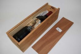 1 BOTTLE OF 1980 CH FOURCAS HOSTEN, MEDOC IN WOODEN CASE