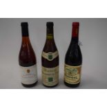 MIXED LOT: 1 BOTTLE OF 2013 COTES DU RHONE LEON PERDIGAL, 2007 COTES DU RHONE, 1988 MUSCAT BEAUMES