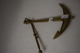 BRASS ANCHOR FORMED HANGING SCALE