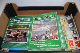 One box Motorsport magazines and others