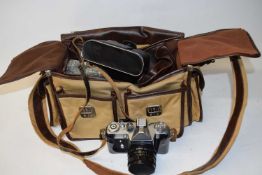 ZENIT EM CAMERA WITH TRAVEL BAG AND ACCESSORIES