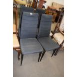 SET OF FOUR RETRO CHAIRS