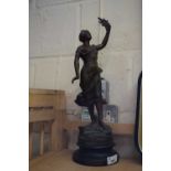 BRONZED SPELTER FIGURE