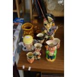 MIXED TOBY AND CHARACTER JUGS TO INCLUDE BESWICK