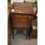 MAHOGANY BEDSIDE CABINET, 35CM WIDE