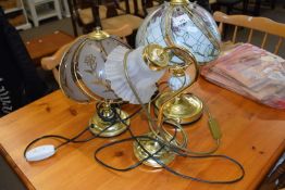 THREE VARIOUS MODERN TABLE LAMPS