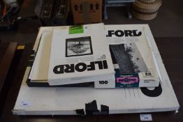 QUANTITY OF ILFORD PHOTOGRAPHIC PRINTS IN BOXES TO INCLUDE SOME LOCAL INTEREST