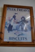 REPRODUCTION ADVERTISING PICTURE 'PEEK FREANS BISCUITS', F/G