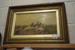 AFTER THOMAS SIDNEY COOPER, STUDY OF SHEEP IN PASTURE, GILT FRAMED