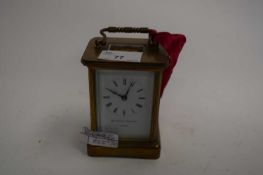 MATTHEW NORMAN, LONDON, BRASS CASED CARRIAGE CLOCK