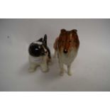 WINSTANLEY MODEL KITTEN TOGETHER WITH A FURTHER MODEL DOG