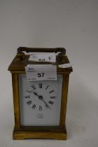 DENT, PALL MALL, LONDON, SMALL BRASS CASED CARRIAGE CLOCK