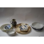 VARIOUS MIXED CERAMICS TO INCLUDE COPENHAGEN PIN DISHES