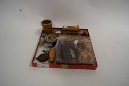 MIXED LOT OF SMALL ITEMS TO INCLUDE MAUCHLIN WARE BOX DECORATED WITH A SCENE OF DUNKELD, MINIATURE