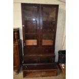 19TH CENTURY MAHOGANY BOOKCASE CABINET (FOR RESTORATION)