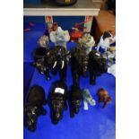 COLLECTION OF VARIOUS ELEPHANT MODELS