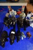 COLLECTION OF VARIOUS ELEPHANT MODELS