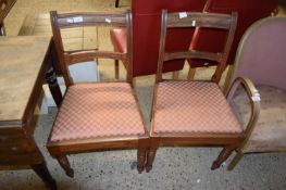 PAIR OF 19TH CENTURY BAR BACK DINING CHAIRS