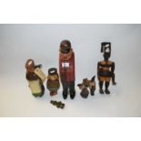 DANISH CARVED WOODEN FIGURES, VARIOUS OTHERS