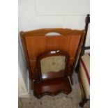 SMALL VICTORIAN SWING DRESSING TABLE MIRROR TOGETHER WITH A FOLDING CAKE STAND