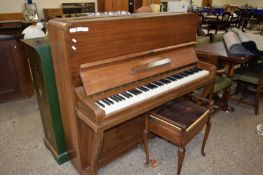 BERRY OF LONDON, UPRIGHT PIANO WITH ACCOMPANYING STOOL (2)