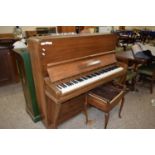 BERRY OF LONDON, UPRIGHT PIANO WITH ACCOMPANYING STOOL (2)