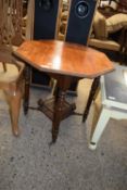 OCTAGONAL TOPPED OCCASIONAL TABLE