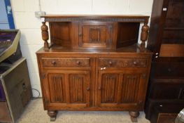 REPRODUCTION OAK COURT CUPBOARD, 137CM WIDE