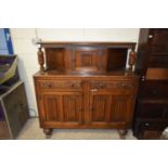 REPRODUCTION OAK COURT CUPBOARD, 137CM WIDE