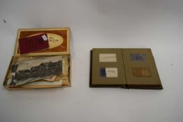 MIXED LOT TO INCLUDE SMALL PHOTOGRAPH ALBUM, BOX CONTAINING VARIOUS BRITISH STAMPS AND OTHER ITEMS