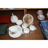 QUANTITY OF DUCHESS PHEASANT PATTERN TEA WARES PLUS FURTHER OVAL PLATES AND OTHER CERAMICS