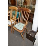 ELM SEATED WINDSOR CHAIR (A/F)