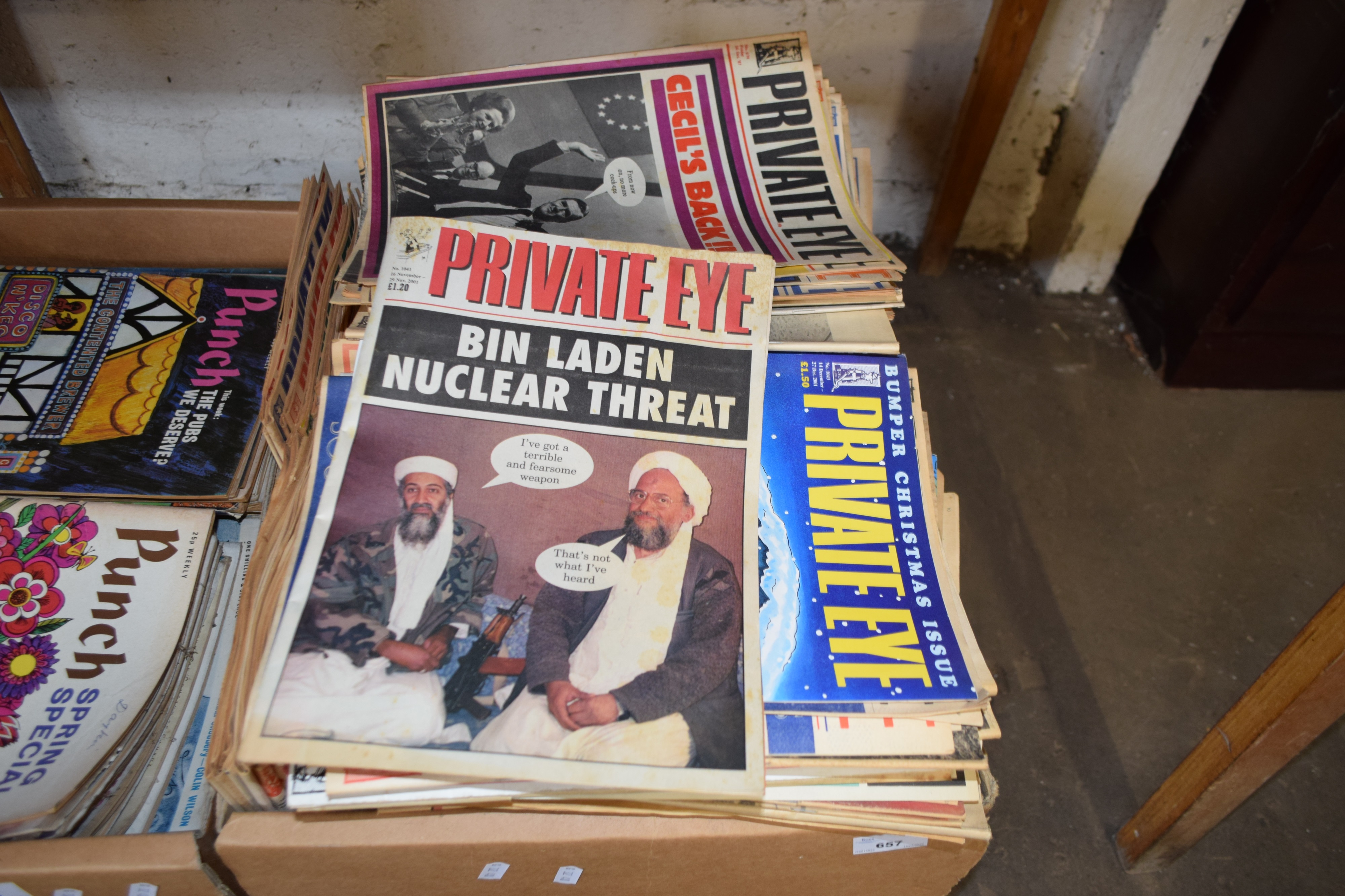 LARGE BOX OF PRIVATE EYE MAGAZINES - Image 2 of 2