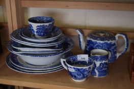 QUANTITY OF GEORGE JONES 'ABBEY' PATTERN TABLE WARES AND OTHERS