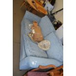 BLUE TWO SEATER SOFA