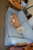 BLUE TWO SEATER SOFA