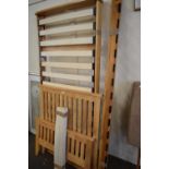 MODERN SINGLE BED WITH SLATTED BASE AND PULL OUT GUEST BED BENEATH