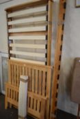 MODERN SINGLE BED WITH SLATTED BASE AND PULL OUT GUEST BED BENEATH