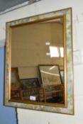 RECTANGULAR GILT FRAMED WALL MIRROR