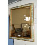 RECTANGULAR GILT FRAMED WALL MIRROR