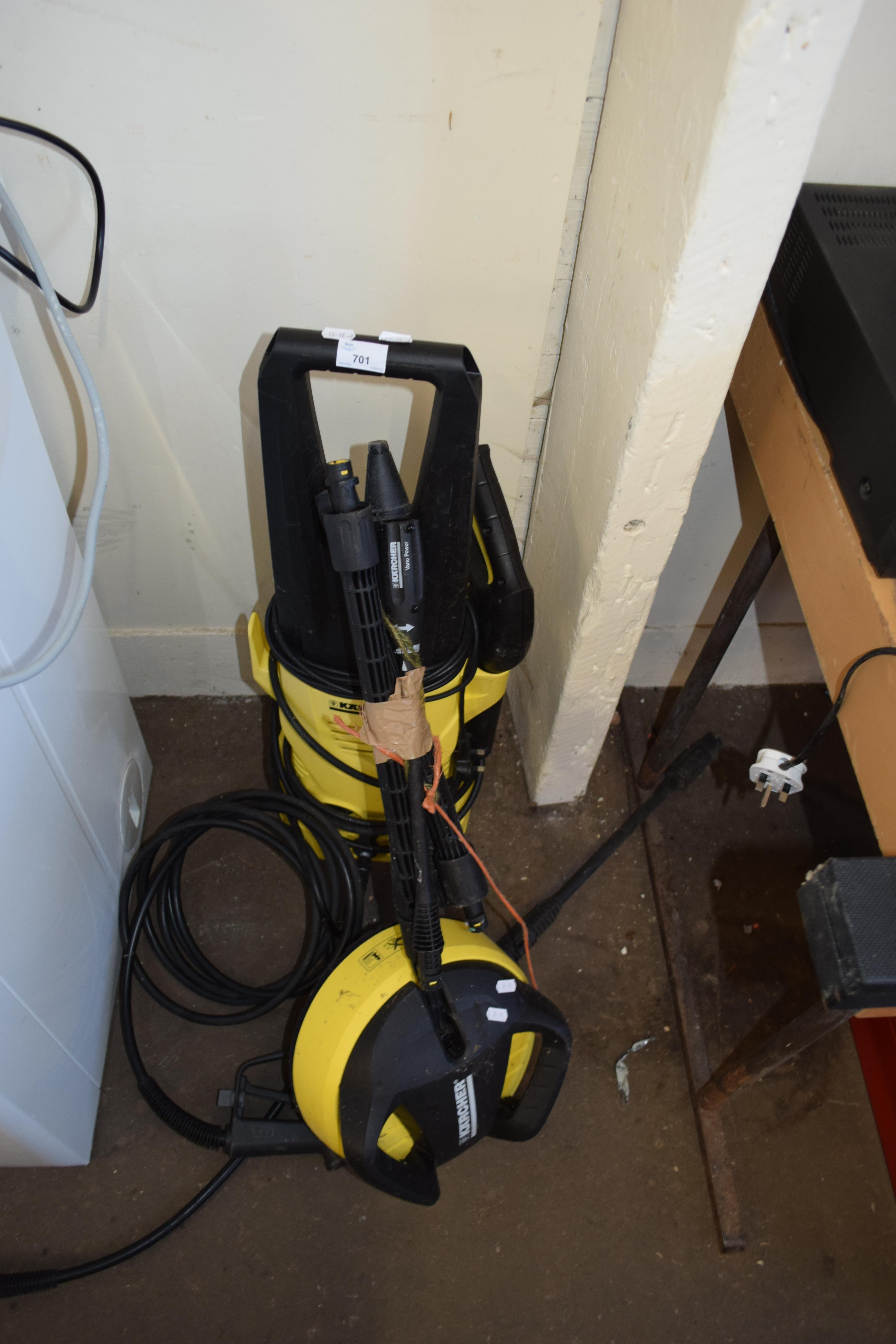 KARCHER PRESSURE WASHER WITH ATTACHMENTS