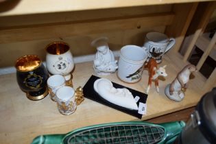DENBY MUGS, VARIOUS ROYAL COMMEMORATIVE CERAMICS AND OTHER ORNAMENTS