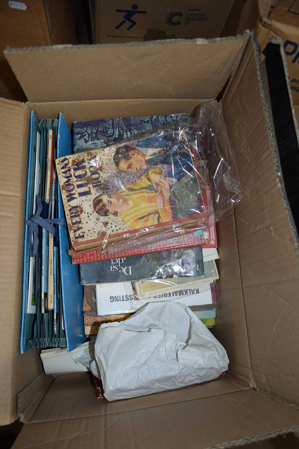 ONE BOX OF MIXED BOOKS