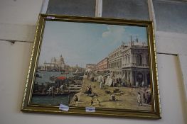 COLOURED PRINT AFTER CANALETTO